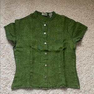GAP Olive Button-Down Women's Shirt